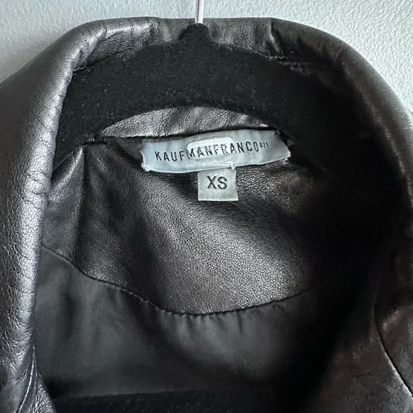 Kaufman Franco Leather and Wool Jacket